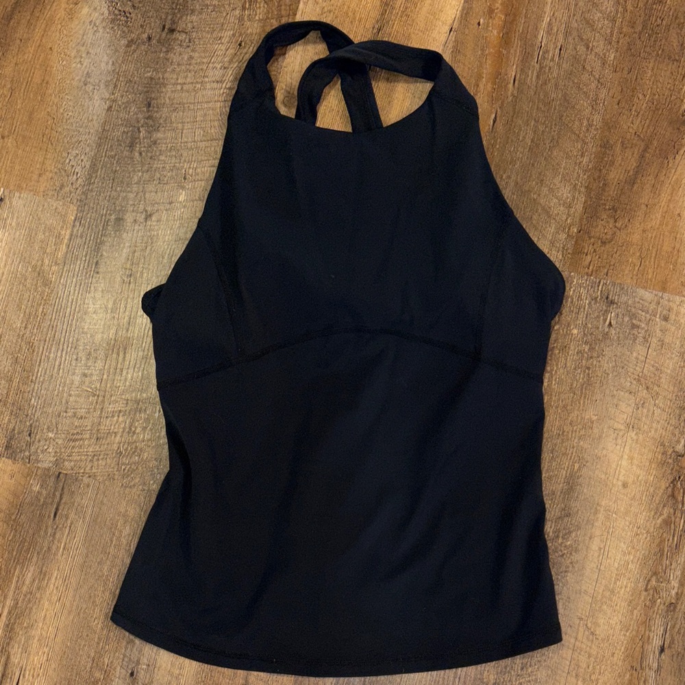 Black high neck workout tank medium